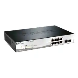 D-Link Web Smart DGS-1210-10P - Commutateur - Géré - 8 x 10 - 100 - 1000 (PoE+) + 2 x Gigabit SFP - ... (DGS-1210-10P/E)_1